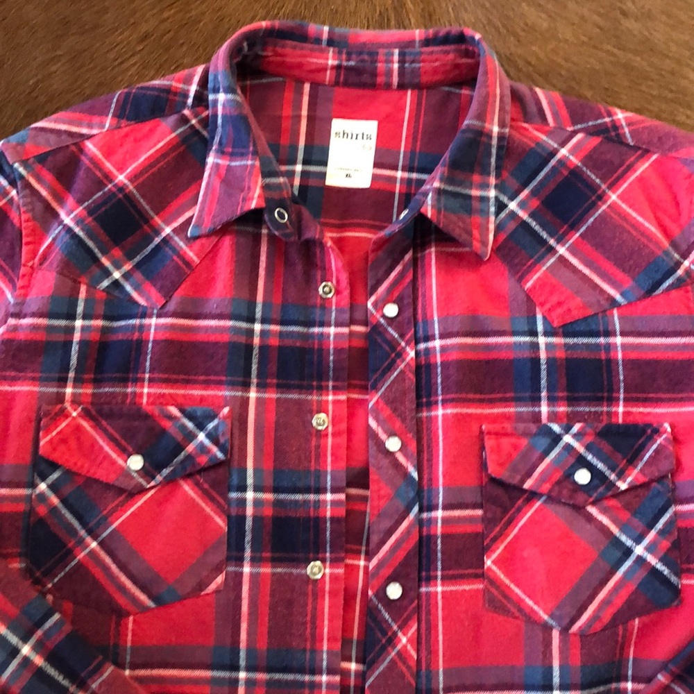 💯% cotton flannel shirt